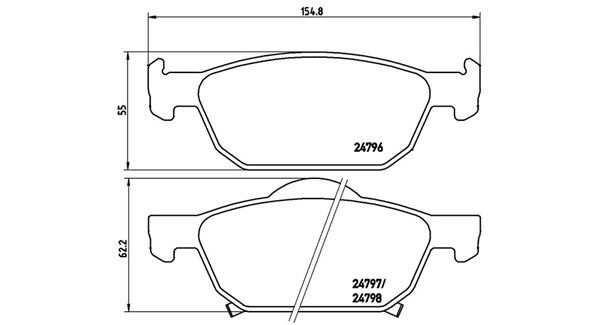 MAGNETI MARELLI stabdžių trinkelių rinkinys, diskinis stabdys 363700428044